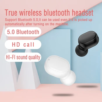 Mini 5.0 Brezžične Bluetooth Slušalke za v Uho Šport Igranje z Mikrofonom za Prostoročno Slušalko Čepkov za Stereo Slušalke za vse telefon 9840
