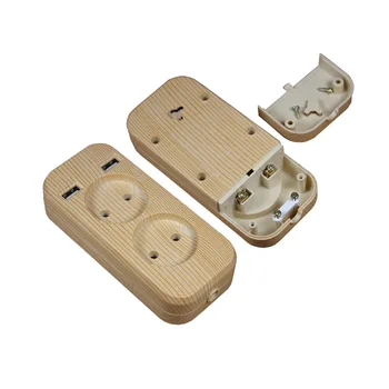 USB podaljšek Vtičnico za polnilnik Brezplačna dostava Dvojna Vrata USB 5V 2A Usb lesa drevo barve visoke kakovosti usb vtičnico FZ-01
