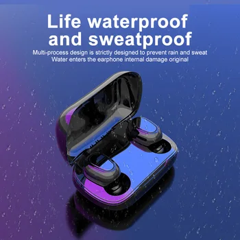 Tws L21 Pro Bluetooth Slušalke Slušalke Čepkov 5.0 Brezžične Stereo Slušalke Holografski Zvok, Android, iOS IPX5 Polnjenje Box 9858