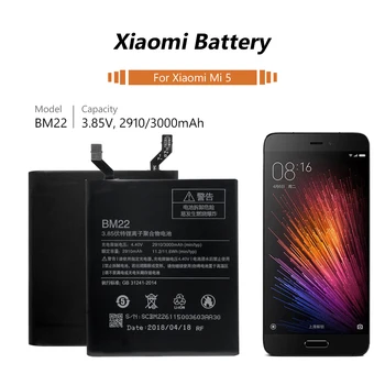 3.85 V 3000mAh BM22 Polnilna Litij Baterija Telefona BM-22 BM-22 Baterijo 3000mAh Za Xiaomi Mi 5 Mobilni Telefon, High Performance 9863