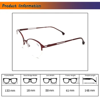 Unisex Obravnavi Očala Za Ženske, Moške Mačka Oči zaščitna Očala Očala povečevalna Gafas de lectura očala za vid Titana Pol Okvir 99680