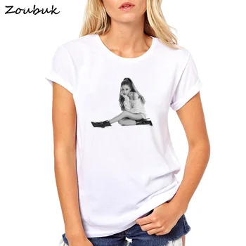 Moda Belo ženske T-shirt Ariana Grande Print Majica s kratkimi rokavi Femme Kratek Rokav O-vratu Tumblr Poletje Vrhovi 99880