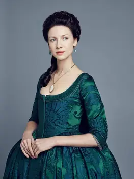 Outlander Claire Fraser obleko cosplay claire kostum obleko gruzijska 18. stoletja vrečo nazaj obleko dan sodišče obleko