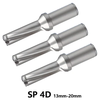 PREKO SP 4D Vrsta U Vaja Indeksiranih Drill Bit Plitvo Luknjo CNC 13mm-20 mm uporabo Karbida Vstavi SPMG Hitro Drill Bit