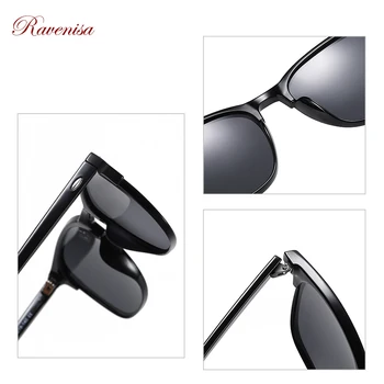 2020 Retro Moški sončna Očala Z Polarizirana Unisex sončna Očala Za Ženske Zaščitna UV400 Leče Black Tortoise Kvadratnih Buljiti