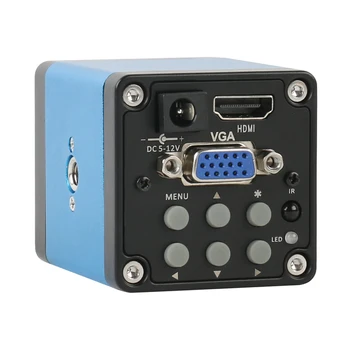 720P 14MP HDMI VGA Industrijske Video Mikroskopom Kamere IR Daljinski upravljalnik C-MOUNT Elektronski Digitalni Mikroskop Za PCB Varjenje