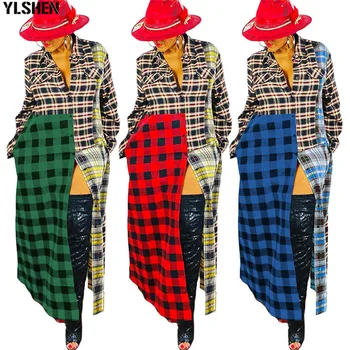 Afriške Tiskanja Obleke za Ženske Dolgo Obleko Maxi Dashiki Mrežo Mozaik Afriška Oblačila Plus Velikost Retro Afriki Božič Robe