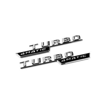 Za Mercedes Benz AMG 4MATIC TURBO Logotip Nalepko Fender Dekor Za W218 W219 W220 W221 W222 W245 W246 A200 B180 CLA GT Avto Tuning