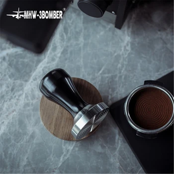 58.5 mm Ajustable Kave Tamper iz Nerjavečega jekla v Prahu Kladivo Nit Osnove Espresso Zaščitene Opremo Coffeeware Za Barista