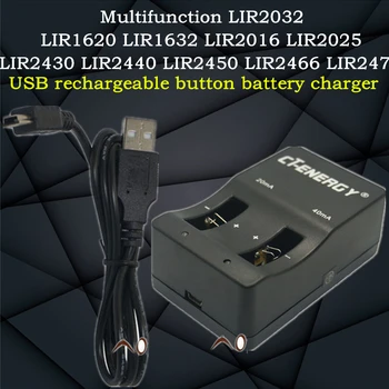 Inteligentni multi-kovanec za litijeve baterije univerzalni polnilnik LIR2016, LIR2025, LIR2032, LIR2450, LIR2477 4,2 V DC40MA