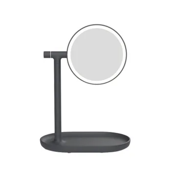 LED Svetlobo Ličila Ogledalo 270/180 Stopinjsko Obračanje Dvojno Stranicami Strokovno Tabela Stojalo Krožne Kozmetično ogledalo Z Shrambe USB