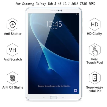 9H Kaljeno Steklo Za Samsung Galaxy Tab A6 10.1 2016 T585 T580 Screen Protector Za SM-T580 SM-T585 Tablet Zaščitno folijo