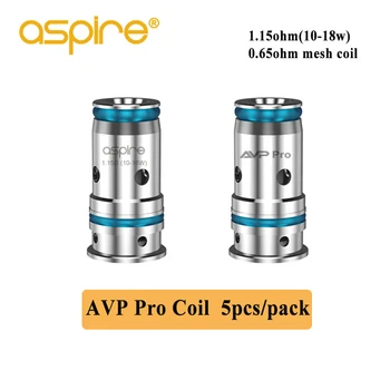 5pcs/veliko Aspire AVP pro vape tuljavo odpornost 1.15 ohm/Očesa Tuljavo 0.65 ohm elektronska cigareta razpršilo jedro za AVP pro Kit Vaper