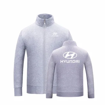 Nove Zimske Jeseni Hoodie Moški Ženske zadrgo Hyundai Majica barvo coats