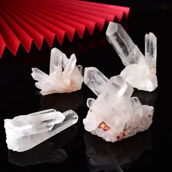 1PC Naravnih Quartz Bela Jasno Crystal Grozdov Zdravilnih Kamnov, Kristalov Točke Vzorcu Doma Dekoracijo Raw Kristali Minerales