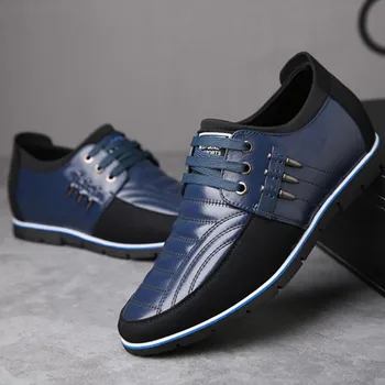 Pravega Usnja Nevidno Višino Narašča Dvigalo Čevlji za Moške Britanski Stil Čipke Poslovnih Mens Priložnostne Čevlji Vroče Prodaje