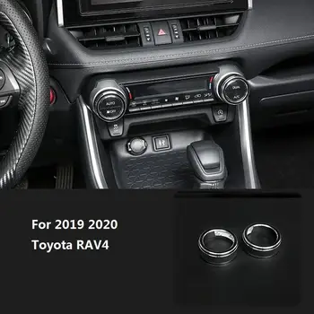 Za 2019 2020 za Toyota Rav4 Gumb Dekoracijo Trim Modra Trim Dodatki