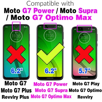 Telefon Primeru Za Moto G7 Moč/MotoG7 Supra/Moto7 Optimo Max Krepak Hibridnih Celic Pribor Motorola MotoG7Power G 7 Družba Gen Primerih