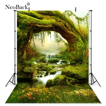 NeoBack 5x7ft Gozdna Pravljica Narave Fotografiranje Družin, NewBorn Baby Fotografsko Ozadje Otrok Fotografija Kulise B0026