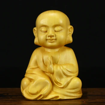 Šimšir Sakyamuni Kip Bude, Kip Guanyin Dizang Bodhisattva Figurice Mahagoni Indija Buda Semi-domače obrti GY55