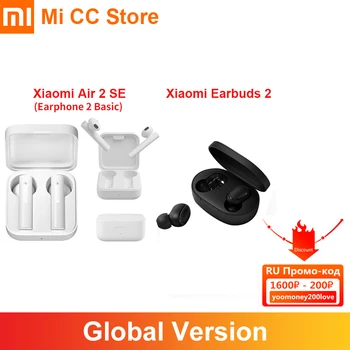 Na Zalogi Xiaomi Zraka 2 SE Brezžično Čepkov 2 Osnovno Bluetooth Slušalke TWS Mi AirDots 2 Noice Odpovedi Touch Kontrole Earphone2