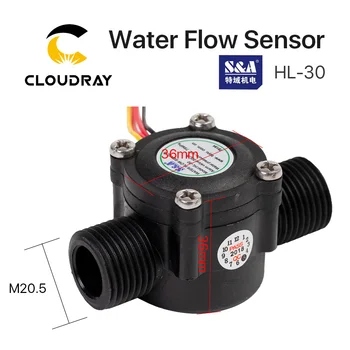 Cloudray Pretok Vode Stikalo Senzor HL-30 za S&A Chiller za CO2 Laser Graviranje Rezanje