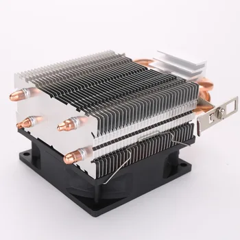 8 cm Mini CPU Hladilnik 2 Heatpipes PC CPU Hladilnik Heatsink Računalnik Hladilni Ventilator za LGA 775/1150/1151/1155/1156 in AMD AM2 AMD3