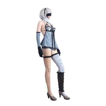 NieR Automata 2b kostum DLC novo različico YoRHa No. 2 Tip B 2B Cosplay Kostum, kostum za odrasle celoten sklop