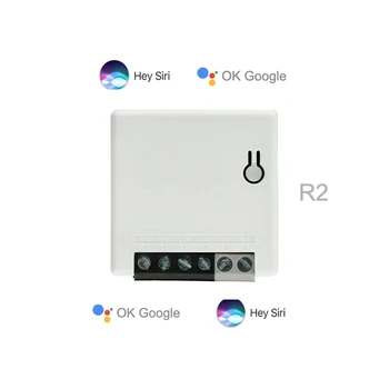Apple HomeKit Stikalo Pametnega Doma Mini Sonof Google Pomočnik WiFi Brezžični Daljinski Vtičnico Glasovni Nadzor Rele 2 način AC