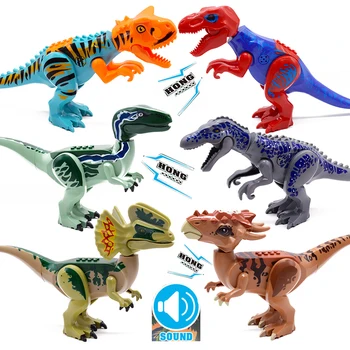 Ustvarjalec Zvoka Jurassic Svetu 2 Dinozavri Številke Stygimoloch Stavbe, Bloki, Opeke Združljiv DIY Igrače Za otroke Božično darilo