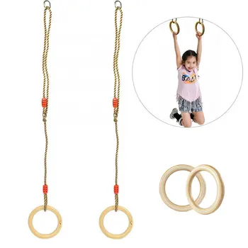 Otrok Trapezu Swing Športih Na Prostem Igrače Zaprtih Plezanje Visoko Otroci Lesen Obroč Z Vrvjo Otrok Swing Leseni Obroči