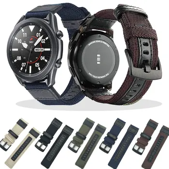 Najlon Trak Za Samsung Galaxy Watch 3 45/41/Watch 42/47 MM Za Xiaomi Haylou Sončne LS05 Za Polar Vžgejo Watch Band Zapestnica