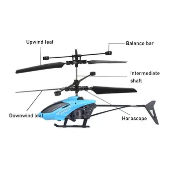 Mini Brnenje Indukcijske Quadcopter, Helikopter Rc Infraed Indukcijske Zrakoplova Utripajoča Luč Igrače Darilo Za Otroke, Otroci Igrače Senzor