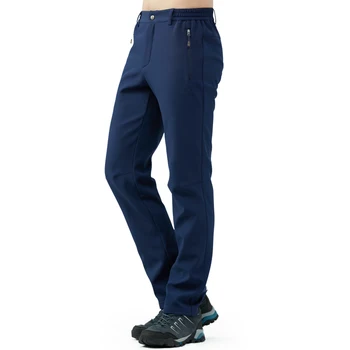 Tectop outdoor hlače moški Ženske soft shell hlače jesensko in zimsko termalno prostem pohodništvo hlače debele nepremočljiva, windproof