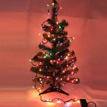 Božično drevo 100Leds Niz luči, Črni kabel z 8 mode controller 4M Dolžina za Stranke, Vrt, Počitnice, za Rojstni dan Dekor SW