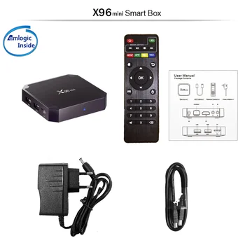 X96 mini Smart Android TV Box 2GB 16GB Android 7.1 Amlogic S905W Core Quad 2,4 GHz WiFi 1GB, 8GB Set top box Android 9.0
