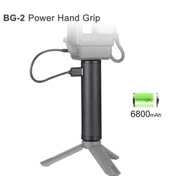 Ulanzi BG-2 6800mAh Power Grip Palico za Gopro 7 6 5 Črni Osmo Žep Akcijskih Vlog Selfie Palico težav poiščete Tip-C Napajanje