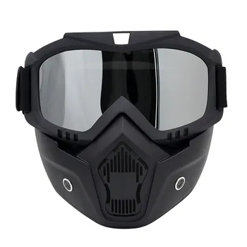 Moški Ženske Motorne Sani Smučanje Očala Stroj Za Večkratno Uporabo Obraz Smučarskih Snowboard Masko Pozimi Toplo Windproof Kolesarjenje Zaščitna Očala