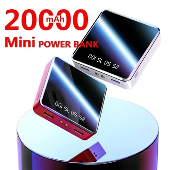 20000mAh Moči Banke Prenosni USB-Batteria Polnilnik Mobilnega Moč Zunanje Baterije, Mobilni Moč za IPhone X Samsung Xiaomi Huawei