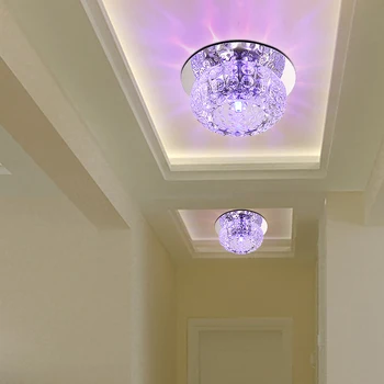 Nordijska sodobno minimalistično hodnika vhod svetlobe žarnice led, kristalno svetilke stropne svetilke