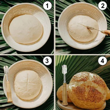 Kruh Peki Lame Nezadržljiv Orodje Testo, zaradi Česar Britev Rezilni Pribor za Peko #2