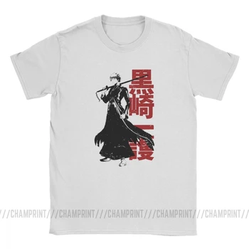 Moški T-Shirt Soul Reaper Letnik Čistega Bombaža Tee Majica Kratek Rokav Naruto Japonske Anime T Srajce Posadke Vratu Vrhovi Poletje