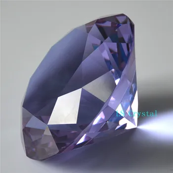 Velik Diamant, 10 cm Vijolični Kristal Diamond Debelo 1pc Barve 100mm K9 Diamant za Poroko Hiša Dekoracijo in Stranka Darila