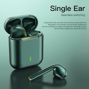 Novo J18 TWS Bluetooth Slušalke Brezžične Slušalke Za Pametni telefon Športih na Prostem, določanje Položaja, se Dotaknite Ljudstvo Stereo HD Mic Slušalke
