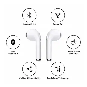 I7s Tws Bluetooth Slušalke Mini Brezžična Športne Slušalke Za Prostoročno Uporabo Z Brezžično Polnjenje Box