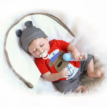 NPK 56 CM velik obseg Rodi dojenček fant bebe lutka prerojeni polni silikona telo najbolje otroci spalna fant darilo igrače brinquedos bonecas