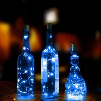 Vroče prodajo 10 Kos/veliko Steklenico Vina Luči Plute Oblikovan Zvezdnato LED Niz vila lučka za počitnice svate, Dekoracijo luči