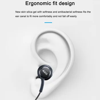 10 RAČUNALNIKI Samsung Slušalke 3.5 mm V Uho IG955 Mic Žično Slušalko Z Drobno Polje za Samsung AKG S5 S6 S7 S8 S9 S10 Pametni telefon