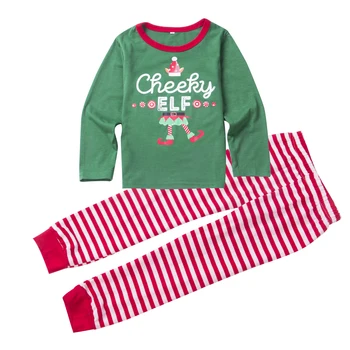 2020 Nove Priložnostne Družino Ujemanje Božič Elf Sleepwear Oblačila Določa Ženske, Moški, Otroci Božič More Božič Črtasto Pižamo Obleke