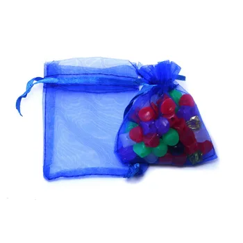 50pcs/vrečko, 16 barv Izbor Nakit vrečke pakiranje Drawable Organza Vrečke 17x23cm,Darilne Vrečke & Mošnje